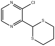 Pyrazine, 2-chloro-3-(1,3-dithian-2-yl)- Structure