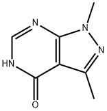 1,3-Dimethyl-1,5-dihydro-4H-pyrazolo-[3,4-d]pyrimidin-4-one Structure