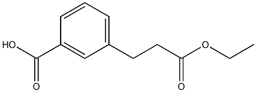 3-(2-ETHOXYCARBONYL-ETHYL)-BENZOIC ACID Structure