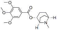 [1R,5S,(-)]-トロパン-2β-イル=3,4,5-トリメトキシベンゾアート 化学構造式