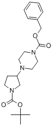 4-(1-BOC-PYRROLIDIN-3-YL)-1-CBZ-PIPERAZINE,874218-27-6,结构式