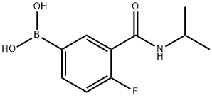 4-氟-3-(异丙基氨甲酰基)苯基硼酸, 874219-21-3, 结构式