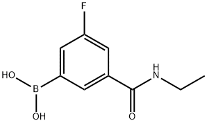 5-(ETHYLCARBAMOYL)-3-FLUOROBENZENEBORONIC ACID 化学構造式