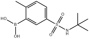 5-(N-TERT-BUTYLSULFAMOYL)-2-METHYLPHENYLBORONIC ACID Structure