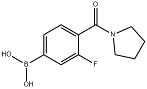 3-FLUORO-4-(PYRROLIDINE-1-CARBONYL)PHENYLBORONIC ACID|3-氟-4-(吡咯啉-1-羰基)苯基硼酸