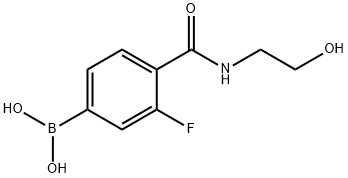 3-FLUORO-4-(2-HYDROXYETHYLCARBAMOYL)PHENYLBORONIC ACID