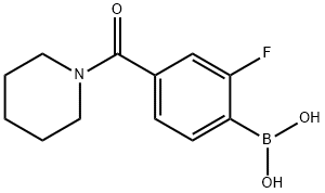 2-FLUORO-4-(PIPERIDINE-1-CARBONYL)PHENYLBORONIC ACID|2-氟-4-(1-哌啶基羰基)苯硼酸