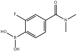 4-(DIMETHYLCARBAMOYL)-2-FLUOROPHENYLBORONIC ACID,874289-30-2,结构式