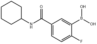 5-(CYCLOHEXYLCARBAMOYL)-2-FLUOROBENZENEBORONIC ACID Struktur