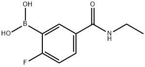 N-乙基-3-硼-4-氟苯甲酰胺, 874289-45-9, 结构式