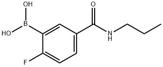 N-丙基-3-硼-4-氟苯甲酰胺, 874289-48-2, 结构式