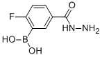2-FLUORO-5-(HYDRAZINECARBONYL)BENZENEBORONIC ACID Struktur