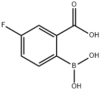 2-硼-5-氟苯甲酸,874290-63-8,结构式