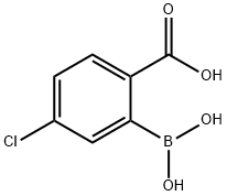 2-羧基-5-氯苯基硼酸,874290-67-2,结构式