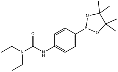 4-(3-二乙基脲)苯基硼酸频哪醇酯, 874290-94-5, 结构式