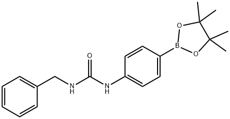 4-[(BENZYLCARBAMOYL)AMINO]BENZENEBORONIC ACID, PINACOL ESTER 98%4-(3-BENZYLUREIDO)BENZENEBORONIC ACID, PINACOL ESTER price.