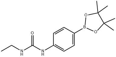 4-(3-乙基脲)苯基硼酸频哪醇酯,874291-00-6,结构式