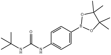4-(3-叔丁基L脲)苯基硼酸频哪醇酯, 874297-78-6, 结构式