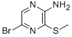 2-AMINO-5-BROMO-3-METHYLTHIOPYRAZINE Structure