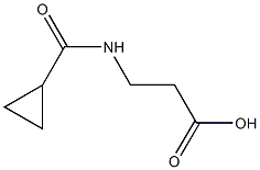 3-(环丙基甲酰氨基)丙酸 结构式