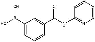 3-(2-吡啶基氨甲酰基)苯硼酸, 874459-98-0, 结构式