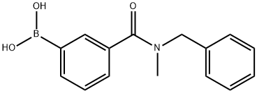 3-(BENZYL(METHYL)CARBAMOYL)PHENYLBORONIC ACID Struktur