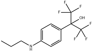 1,1,1,3,3,3-HEXAFLUORO-2-((4-PROPYLAMINO)PHENYL)PROPAN-2-OL Struktur
