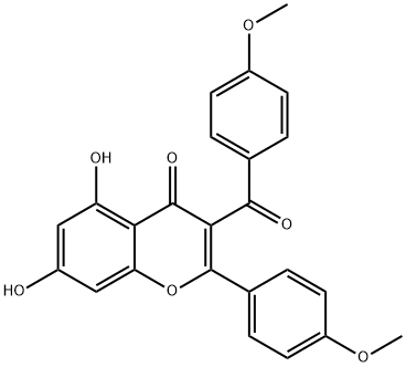 3-p-Anisoyl-acacetin 结构式