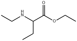 2-(エチルアミノ)ブタン酸エチルエステル 化学構造式