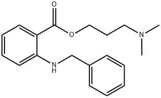 2-[(PhenylMethyl)aMino]benzoic Acid 3-(DiMethylaMino)propyl Ester Struktur