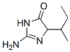4H-Imidazol-4-one,  2-amino-3,5-dihydro-5-(1-methylpropyl)- Struktur