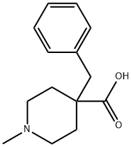 1-METHYL-4-(PHENYLMETHYL)-4-PIPERIDINECARBOXYLIC ACID Structure