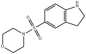 5-(吗啉-4-磺酰基)-2,3-二氢-1H-吲哚, 874594-02-2, 结构式