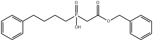 [羟基(4-苯丁基)氧膦基]乙酸苄酯, 87460-09-1, 结构式