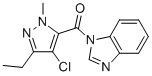 874605-31-9 1-[(4-CHLORO-3-ETHYL-1-METHYL-1H-PYRAZOL-5-YL)CARBONYL]-1H-BENZIMIDAZOLE