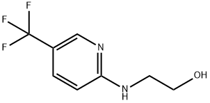 2-{[5-(三氟甲基)-2-吡啶基]氨基}乙醇 结构式