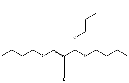 1,3,3-Tributoxy-1-propene-2-carbonitrile 结构式