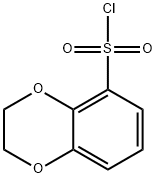 2,3-ジヒドロ-1,4-ベンゾジオキシン-5-スルホニルクロリド 化学構造式