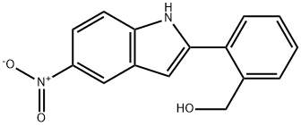 (2-(5-NITRO-1H-INDOL-2-YL)PHENYL)METHANOL,874752-05-3,结构式