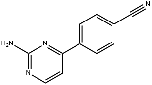 4-(4-CYANOPHENYL)PYRIMIDIN-2-AMINE Struktur