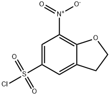 2,3-Dihydro-7-nitrobenzo[b]furan-5-sulphonyl chloride 化学構造式