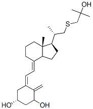 1,25-dihydroxy-23-thiavitamin D3 结构式