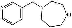 1-(ピリジン-3-イルメチル)-1,4-ジアゼパン 化学構造式