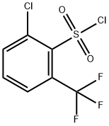 2-クロロ-6-(トリフルオロメチル)ベンゼンスルホニルクロリド 化学構造式