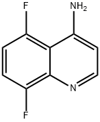 4-Amino-5,8-difluoroquinoline, 874818-15-2, 结构式