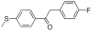 4-FLUOROBENZYL 4-(METHYLTHIO)PHENYL KETONE 结构式