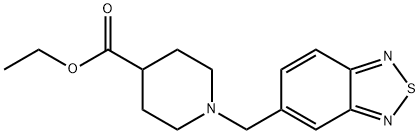 Ethyl 1-(benzo[c][1,2,5]thiadiazol-5-ylMethyl)piperidine-4-carboxylate Structure