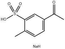 5-Acetyl-2-methylbenzenesulfonic acid sodium salt,87486-87-1,结构式