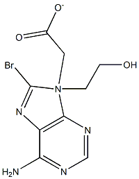 9-(2-Acetoxyethyl)-6-amino-8-bromo-9H-purine Structure