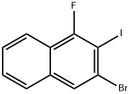 3-Bromo-1-fluoro-2-iodonaphthalene 化学構造式